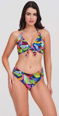 Top bikini Lush con aro y escote con lazo