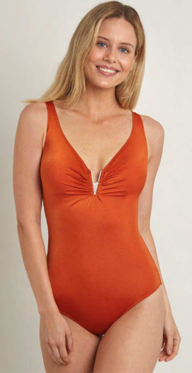 Bañador Sunset Liso Corte pico