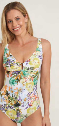 Bañador Zen Garden Corte pico con adorno