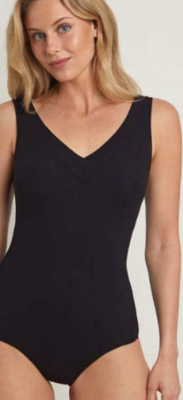 Bañador Gold,Black&White Liso Corte pico